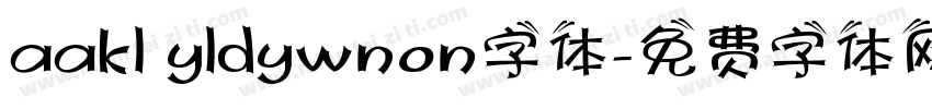 aakl yldywnon字体字体转换